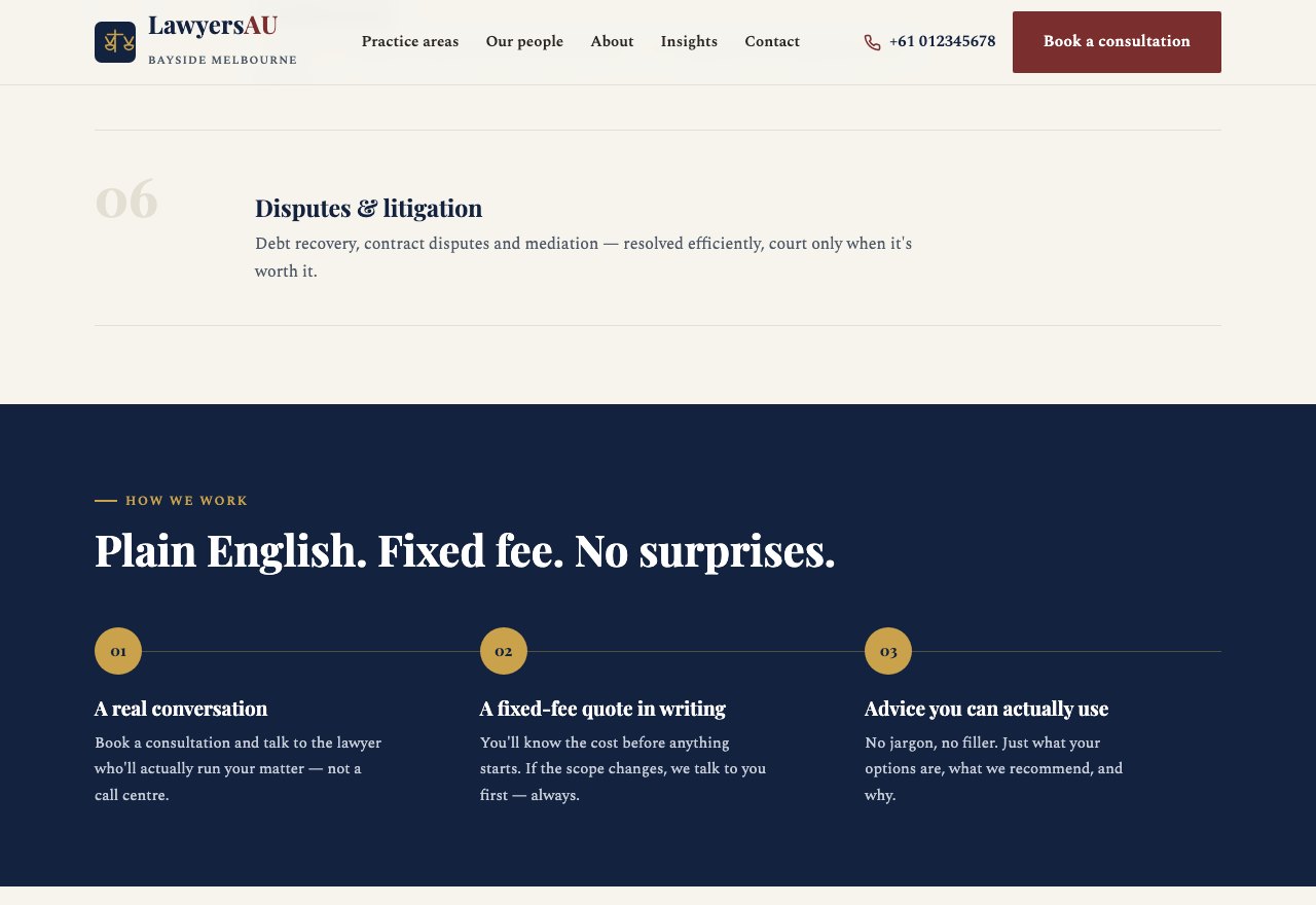 Law firm · concept — screenshot 2