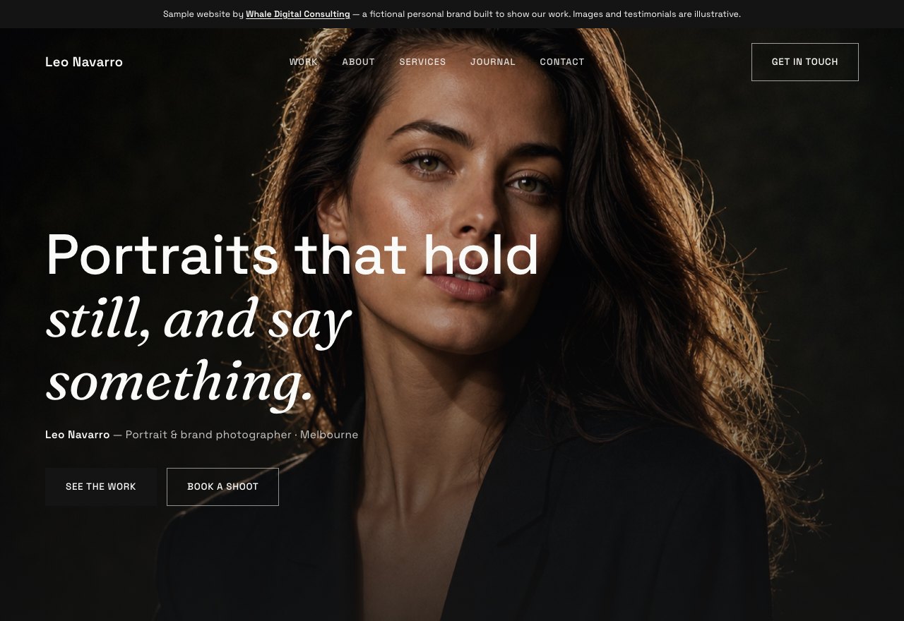 Portfolio site · concept — screenshot 1