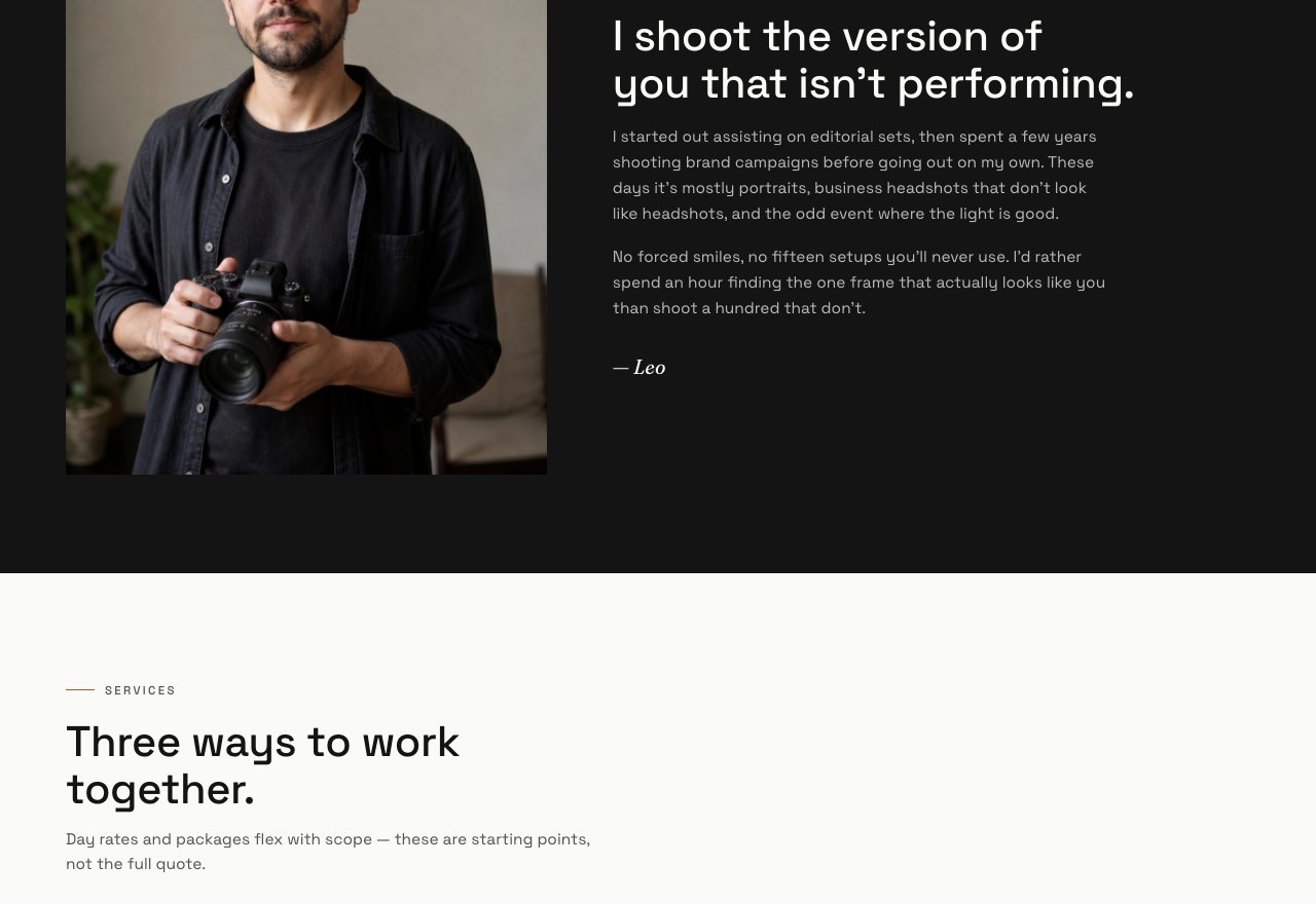 Portfolio site · concept — screenshot 3